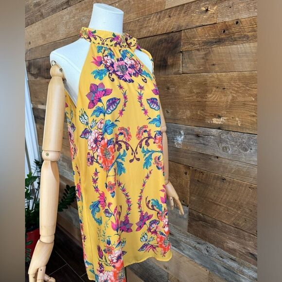 Flying Tomato Fully Lined Floral Shift Dress EUC SZ M - Picture 8 of 9